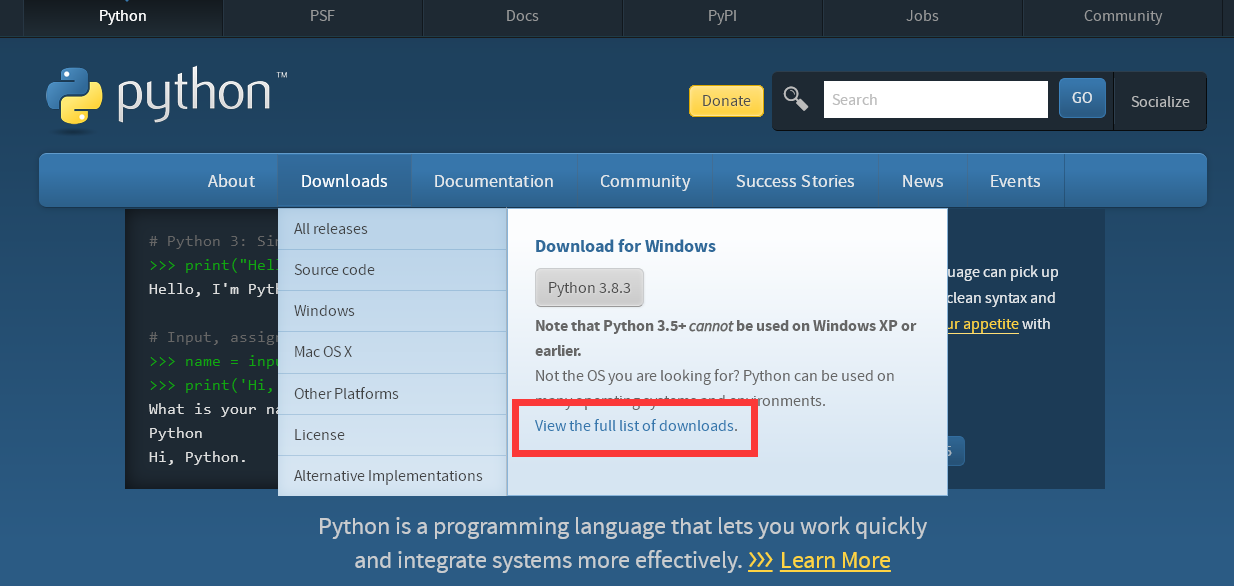 Python | 02 - 手把手教你安装和配置 Python 开发环境 Python 第1张